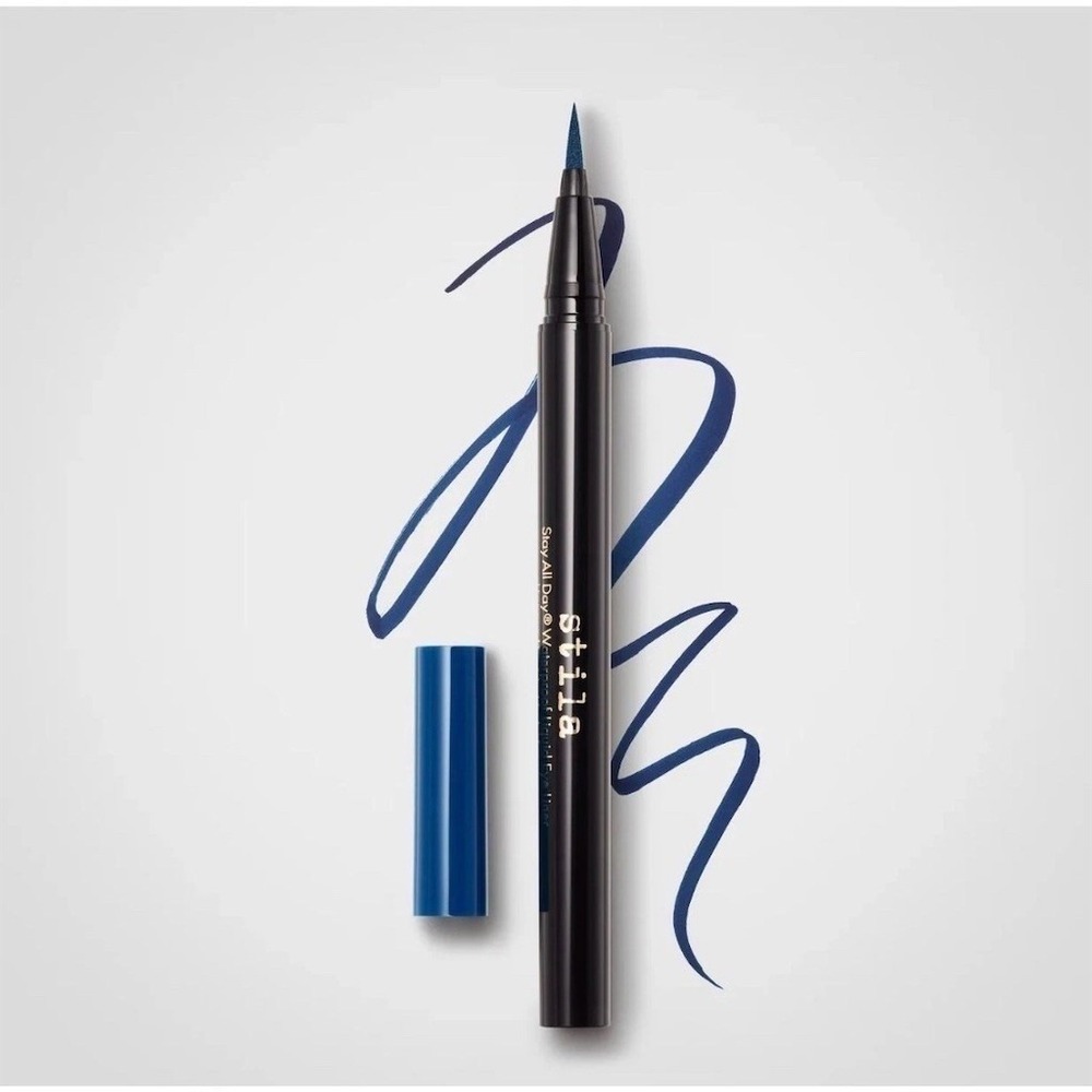 Stila Stay All Day Waterproof Liquid Eyeliner Marine Blue Felt Tip 0.016 matte